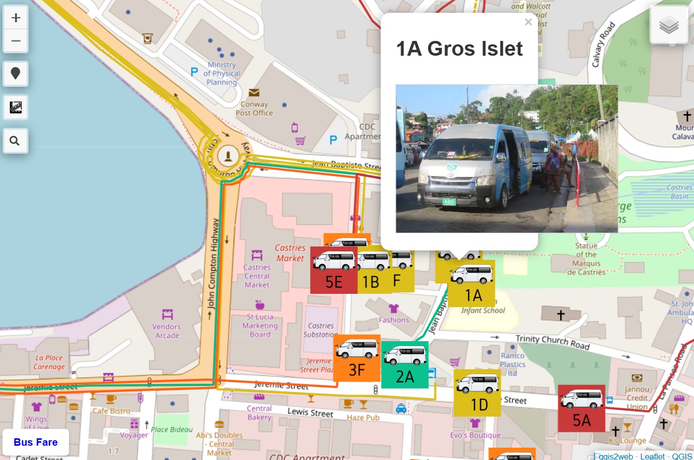 Saint Lucia GIS maps preview